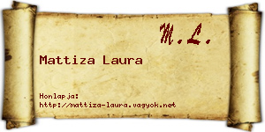 Mattiza Laura névjegykártya